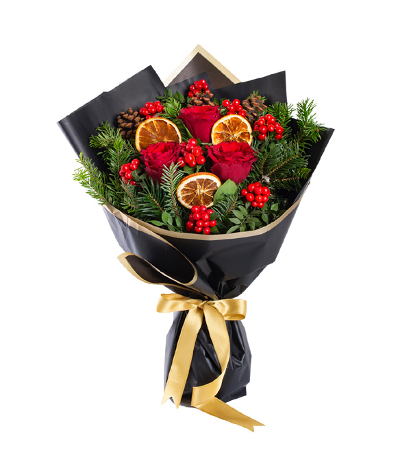 Doğal Kraft Kağıtta Kokina Buketi