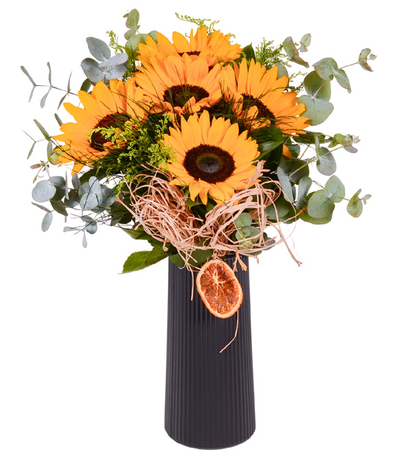 Vazoda Hüsnüyusuf Kırmızı Gerbera